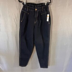 Vintage America Darkwash Paperbag Waist Jeans‎ Size 8